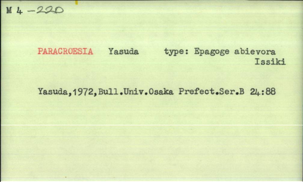 front of card